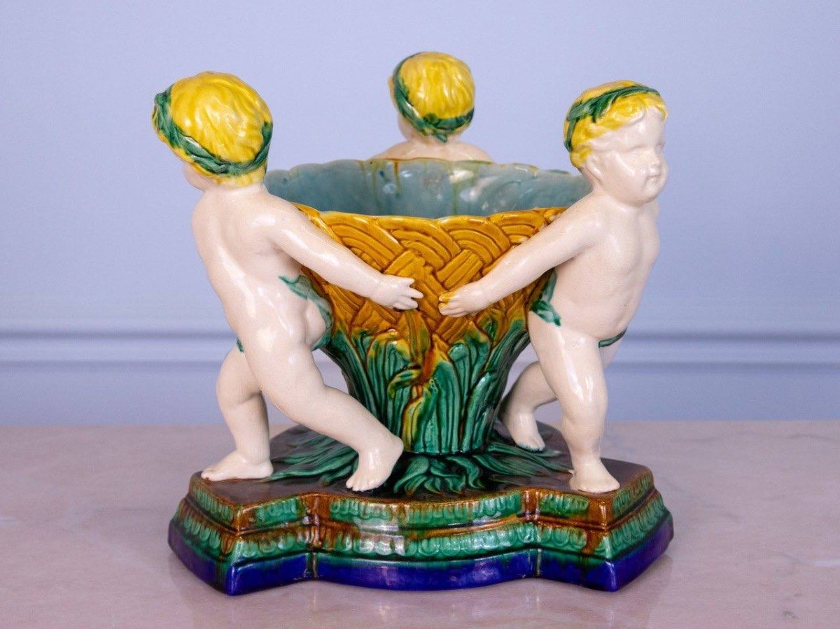 Centerpiece, Planter, Minton Majolica Bowl
