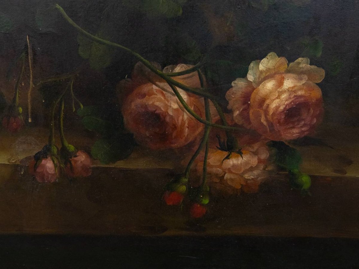 Early 19th-century Still Life—bouquet Of Flowers-photo-1