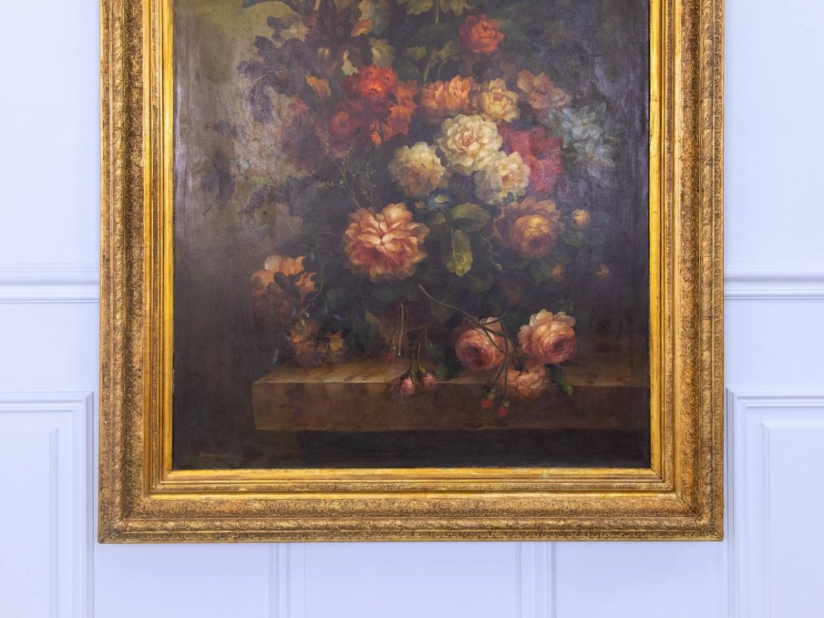 Early 19th-century Still Life—bouquet Of Flowers-photo-7