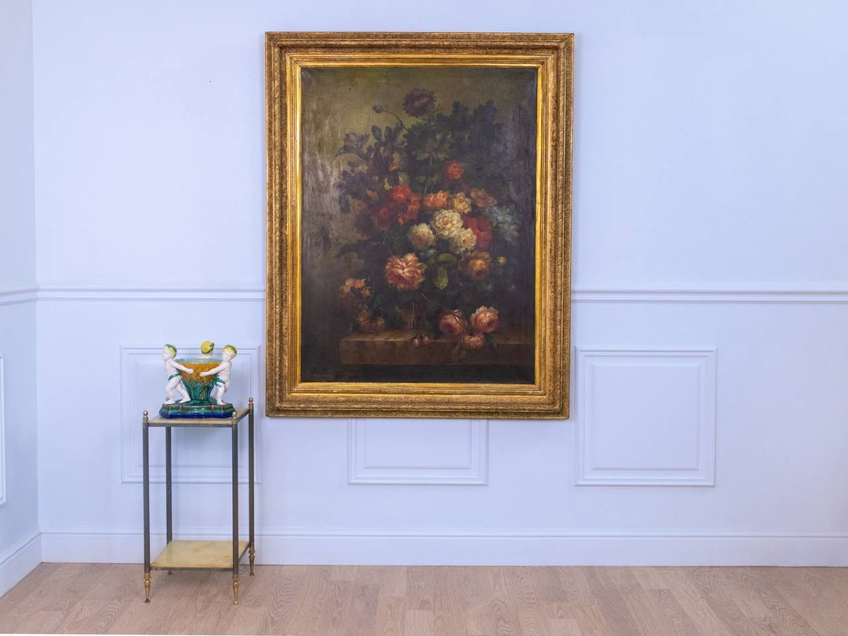 Early 19th-century Still Life—bouquet Of Flowers-photo-8