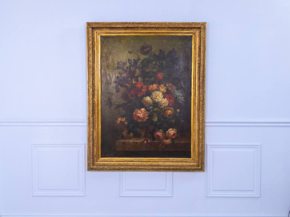 Early 19th-century Still Life—bouquet Of Flowers