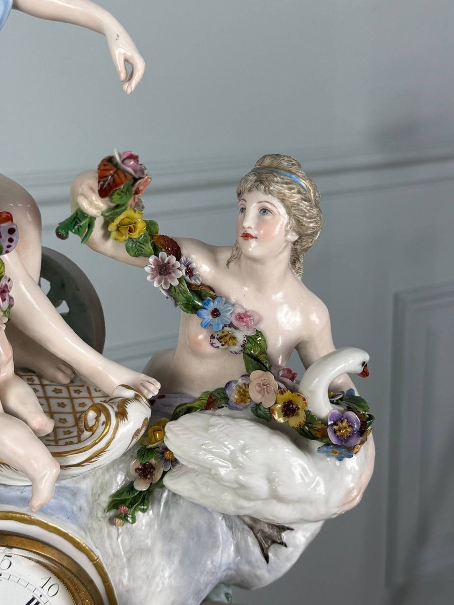 Pendule Mythologique De Meissen, Période Marcolini-photo-4