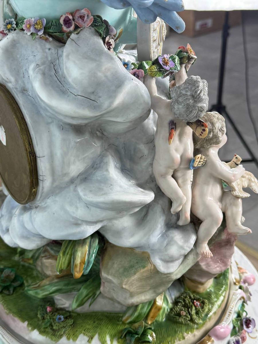 Pendule Mythologique De Meissen, Période Marcolini-photo-2