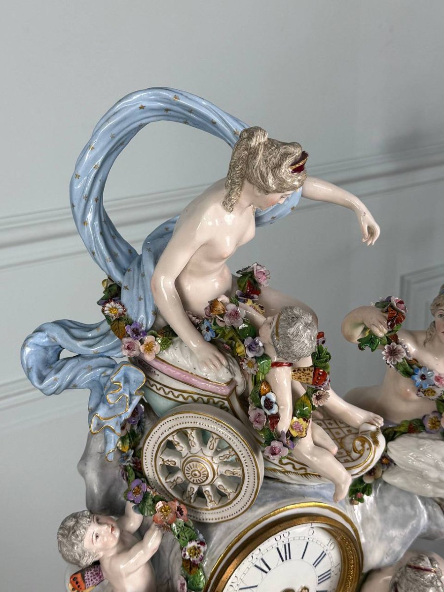 Pendule Mythologique De Meissen, Période Marcolini-photo-7