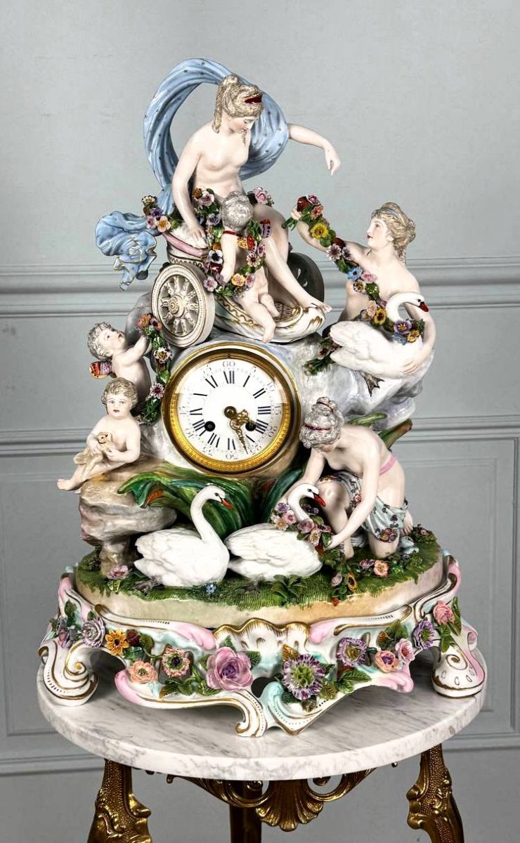 Pendule Mythologique De Meissen, Période Marcolini