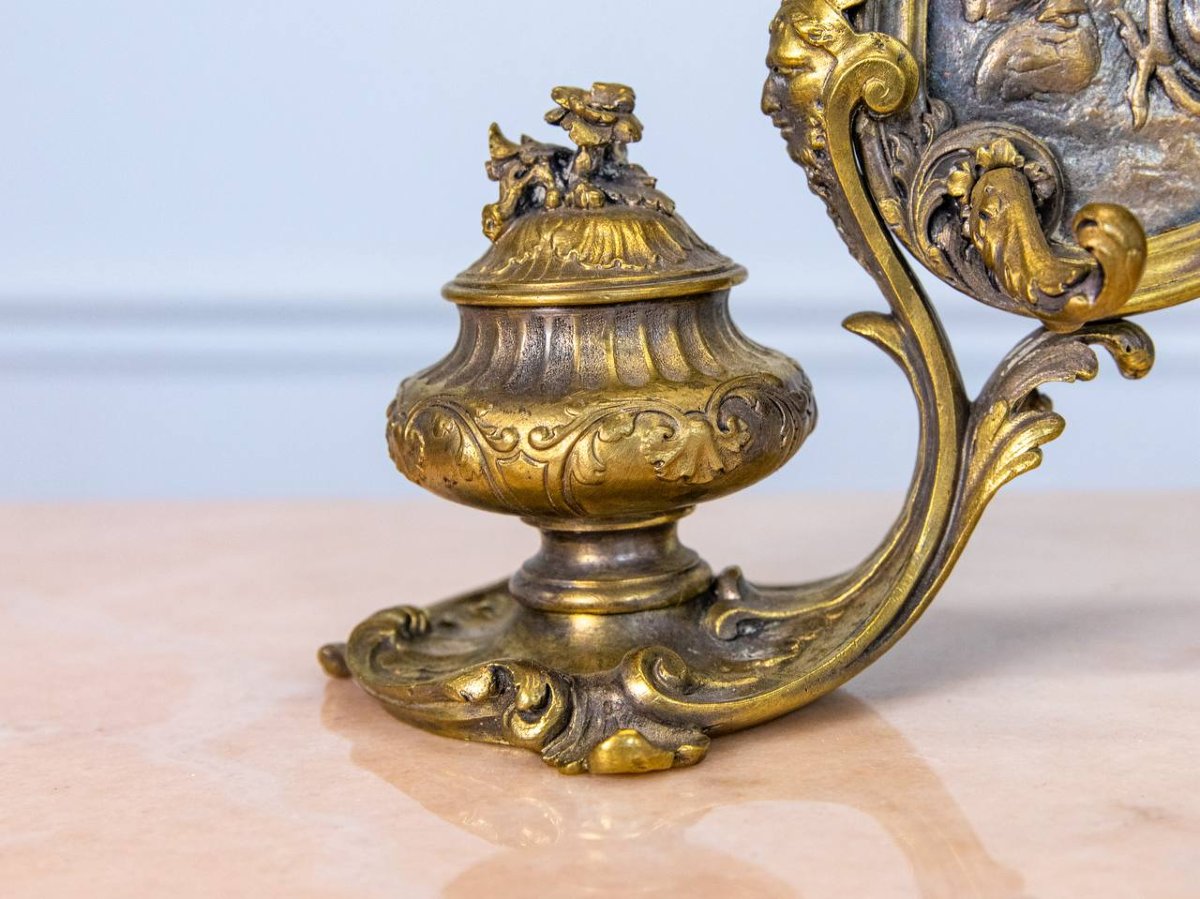 Bronze Inkstand - Napoleon III-photo-4