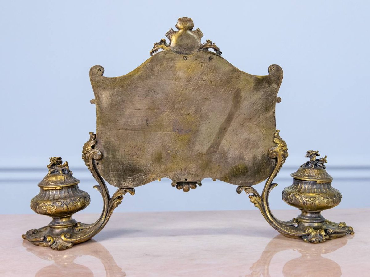 Bronze Inkstand - Napoleon III-photo-3