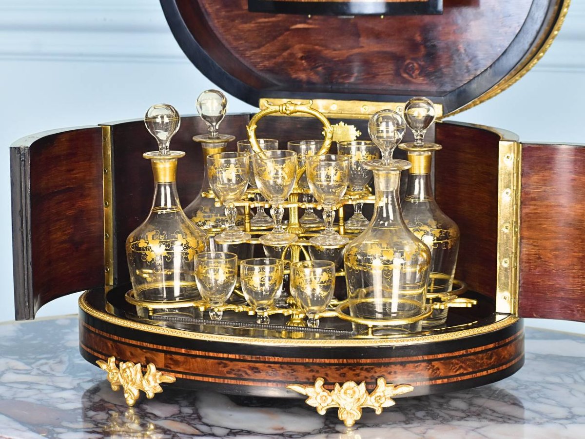 Tantale ou Cave à Liqueur de style Louis XVI-photo-8