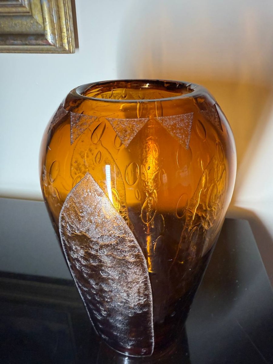 Daum Vase In The Art Deco Style -photo-1