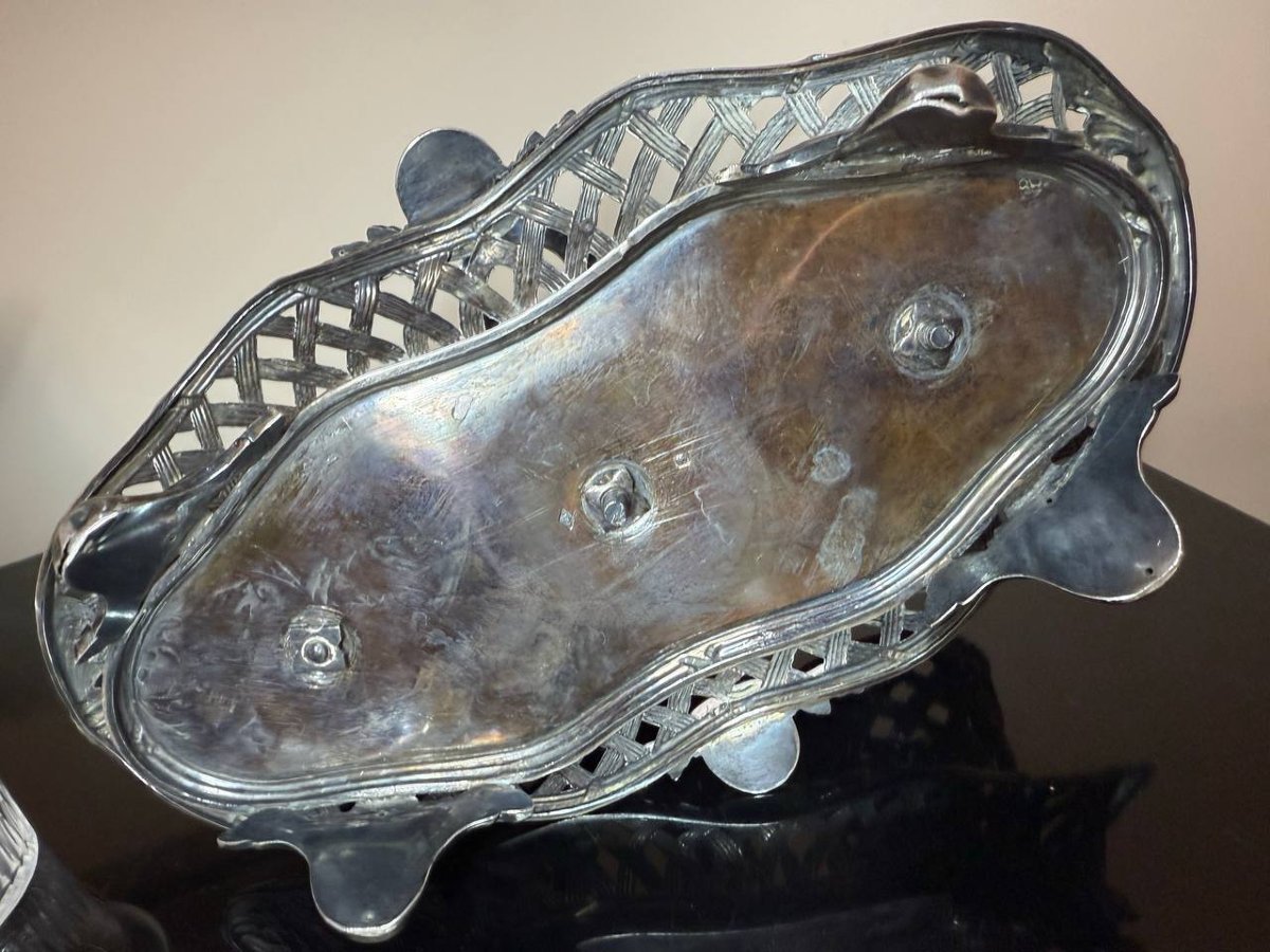 Solid Silver Oil And Vinegar Set By A Silversmith-photo-7