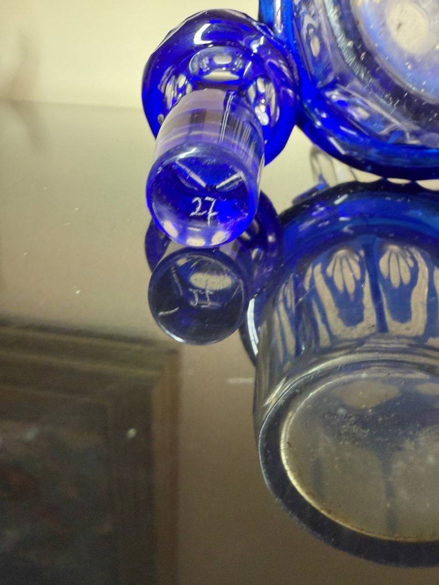 Saint Louis / Baccarat Crystal Oil And Vinegar Bottle-photo-3