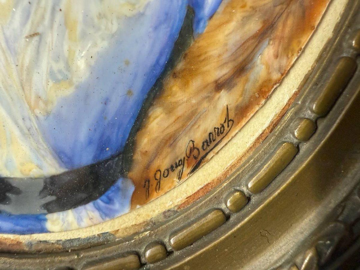 Miniature: An Elegant Woman From The Belle époque, Painted By The Artist J. Gouy-barrot-photo-4