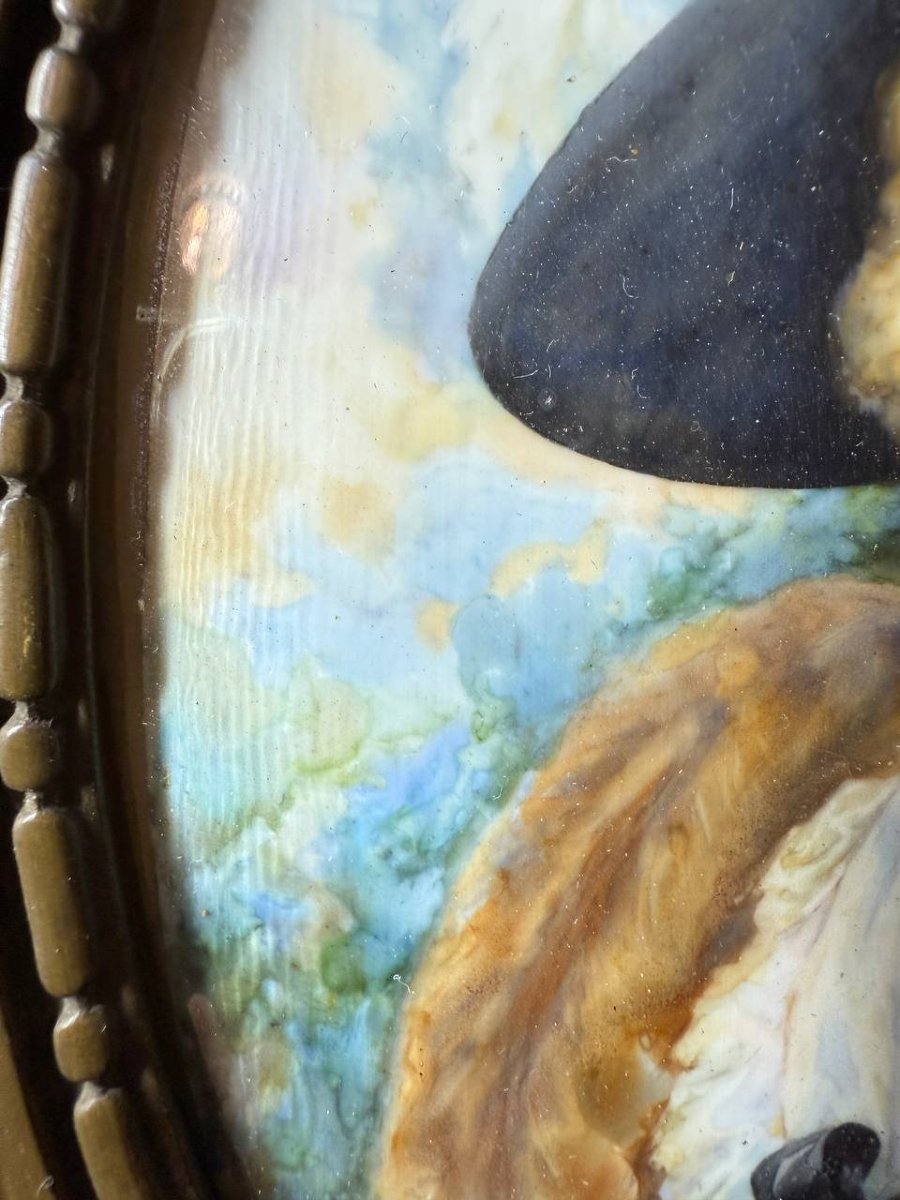 Miniature: An Elegant Woman From The Belle époque, Painted By The Artist J. Gouy-barrot-photo-5
