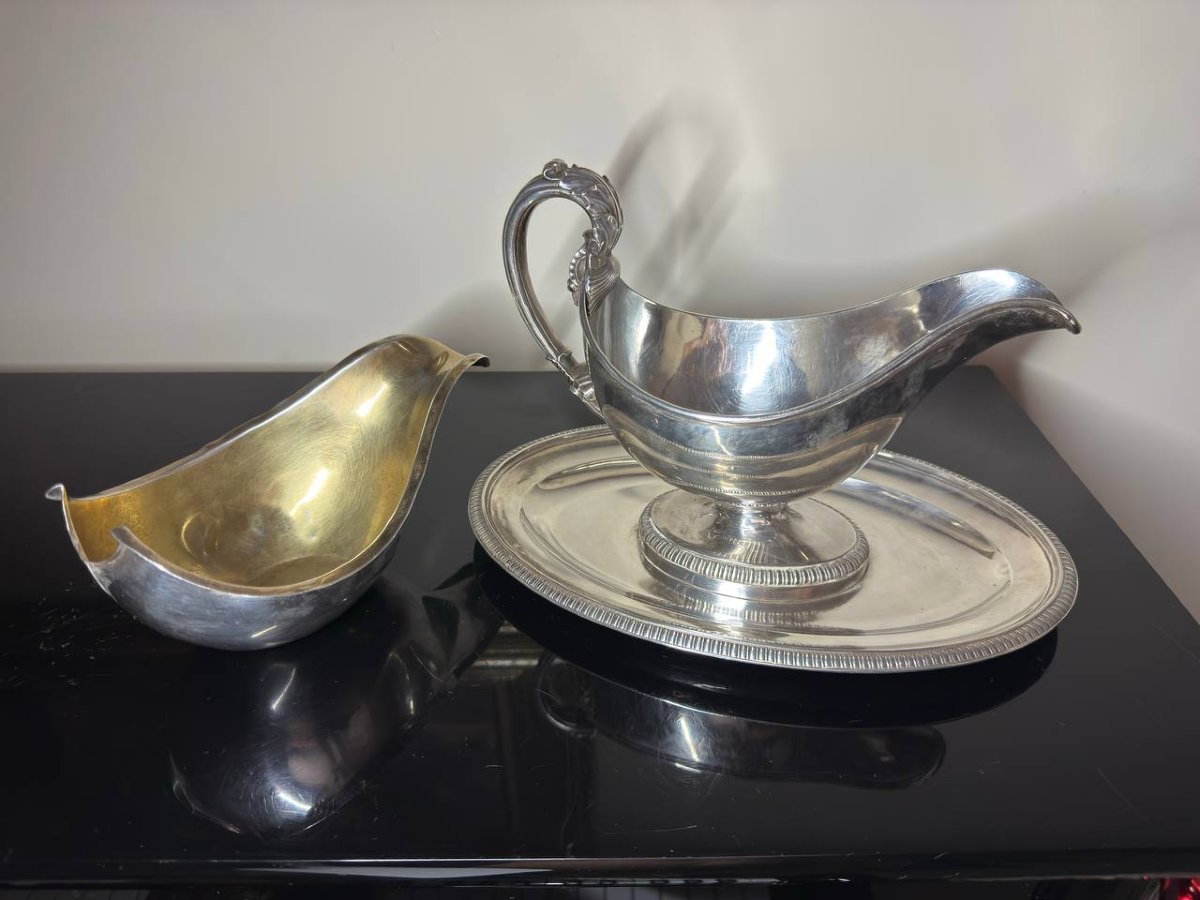 Saucière  en Argent Massif-photo-2