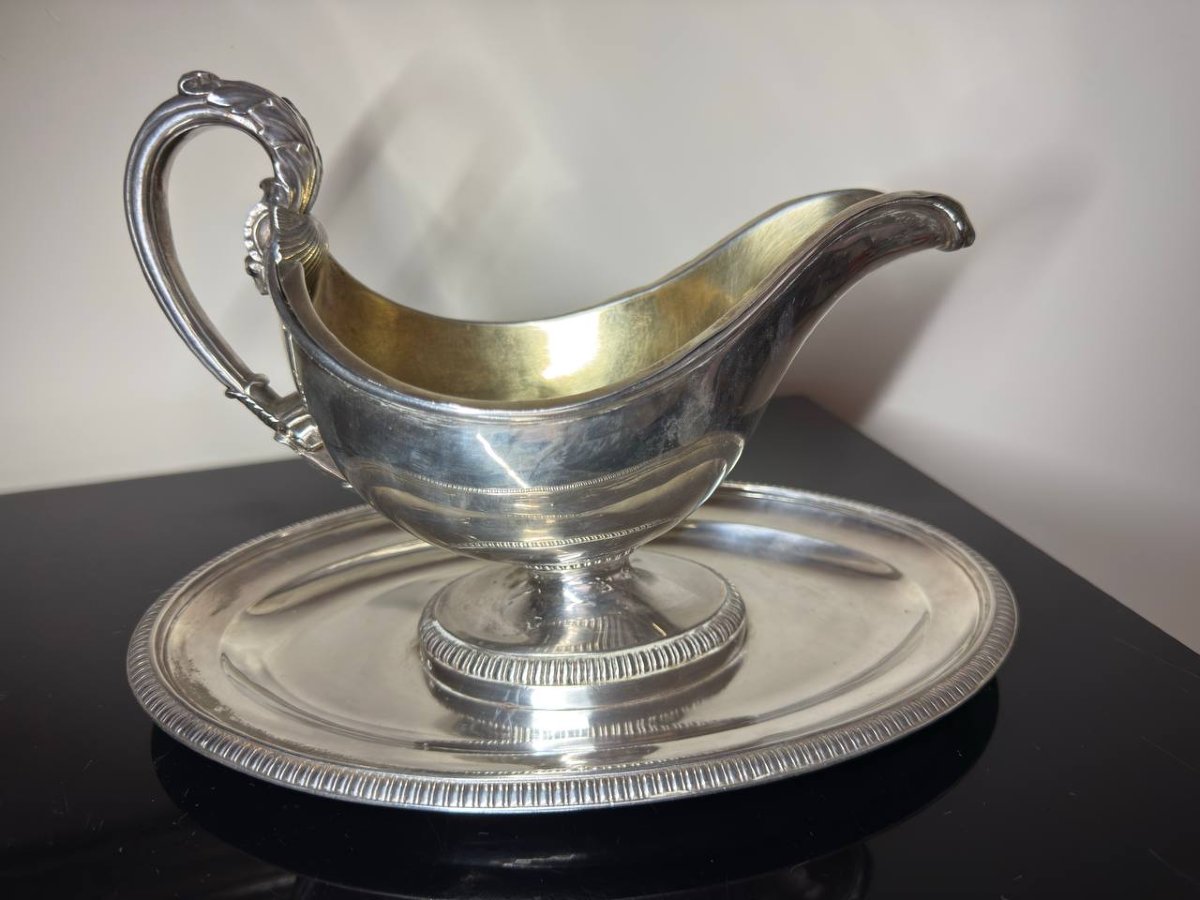Saucière  en Argent Massif-photo-7