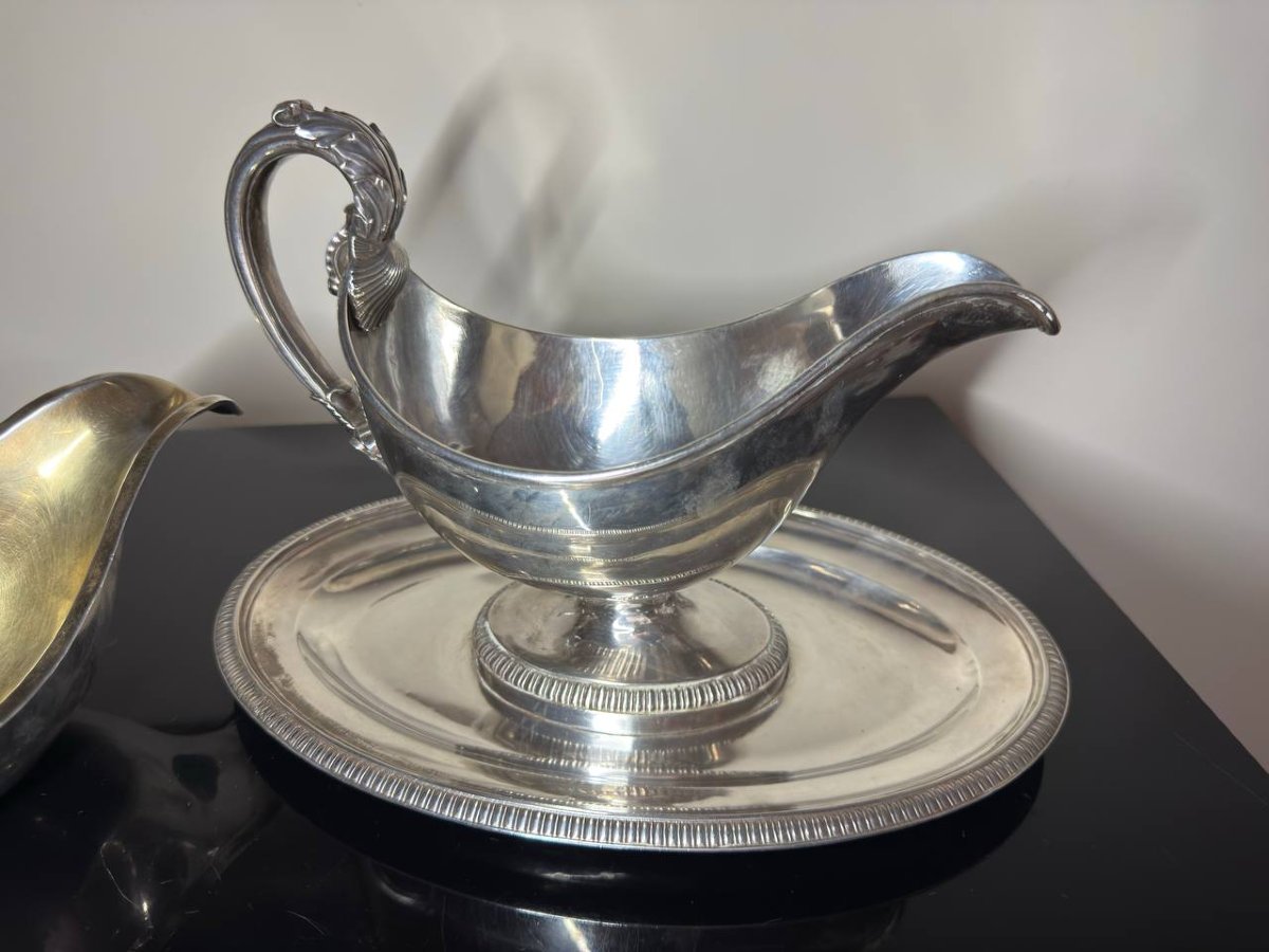 Saucière  en Argent Massif-photo-8