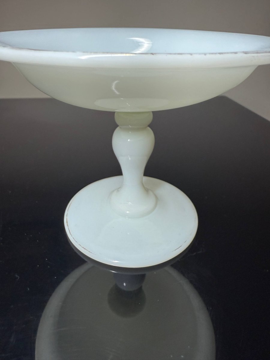 Petit plat ou baguier en verre opalin-photo-3
