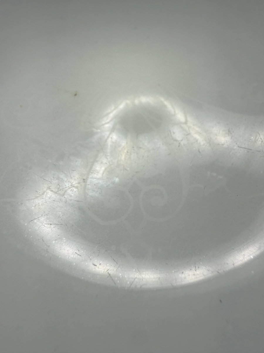 Petit plat ou baguier en verre opalin-photo-7