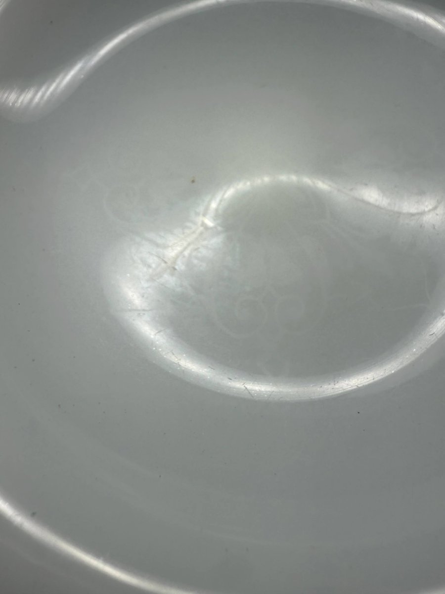 Petit plat ou baguier en verre opalin-photo-8