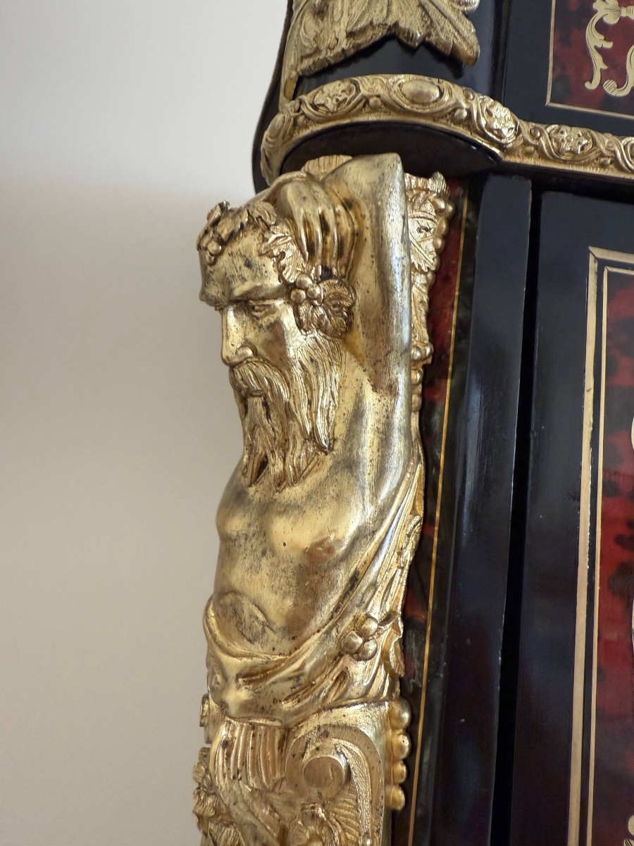 Meuble d'appui dans le style de la marqueterie Boulle-photo-2