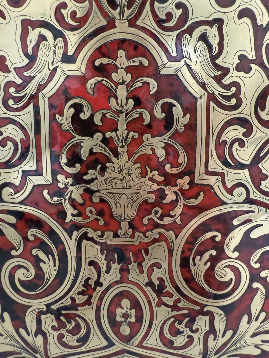 Meuble d'appui dans le style de la marqueterie Boulle-photo-7