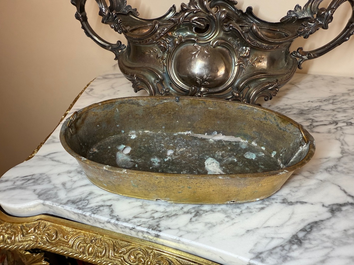 Louis XV Rocaille-style Planter Or Centerpiece.-photo-4