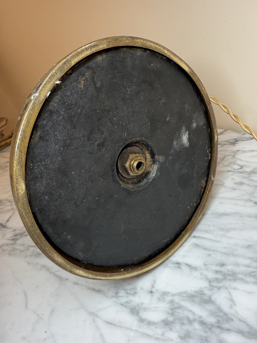 Lampe De Piano Ou De Bureau Articulée En Bronze Et Laiton – époque Art Nouveau, Vers 1900-photo-3