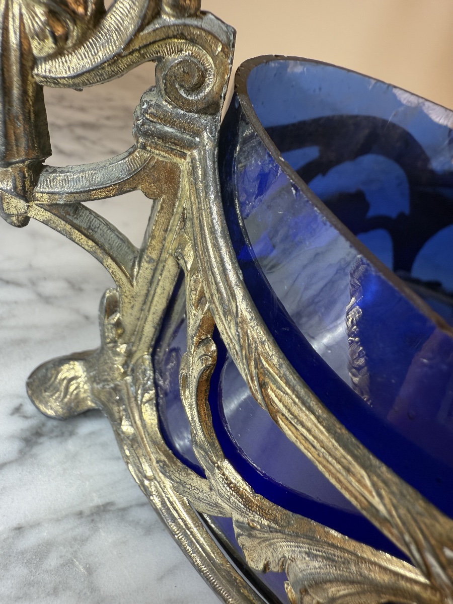Art Nouveau / Louis XVI-style Planter Or Centerpiece.-photo-3