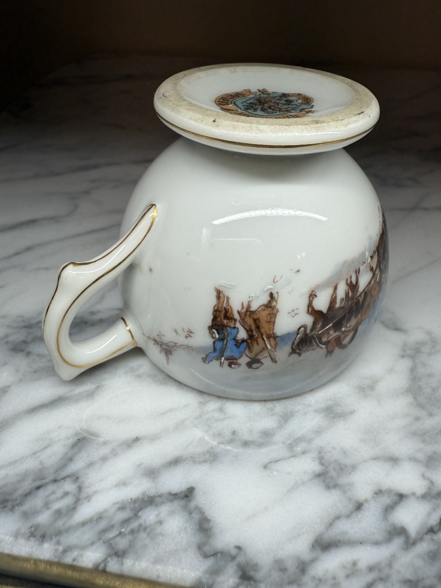 Porcelain Cup From The Kornilov Brothers Porcelain Factory, Saint Petersburg, Imperial Era-photo-3