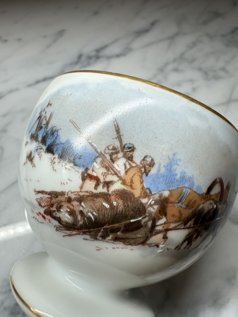 Porcelain Cup From The Kornilov Brothers Porcelain Factory, Saint Petersburg, Imperial Era-photo-1