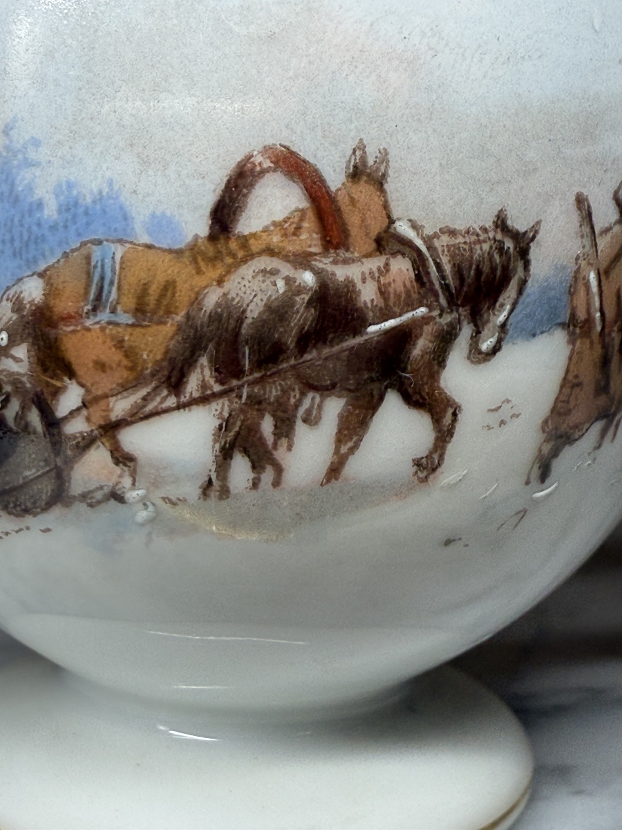 Porcelain Cup From The Kornilov Brothers Porcelain Factory, Saint Petersburg, Imperial Era-photo-4