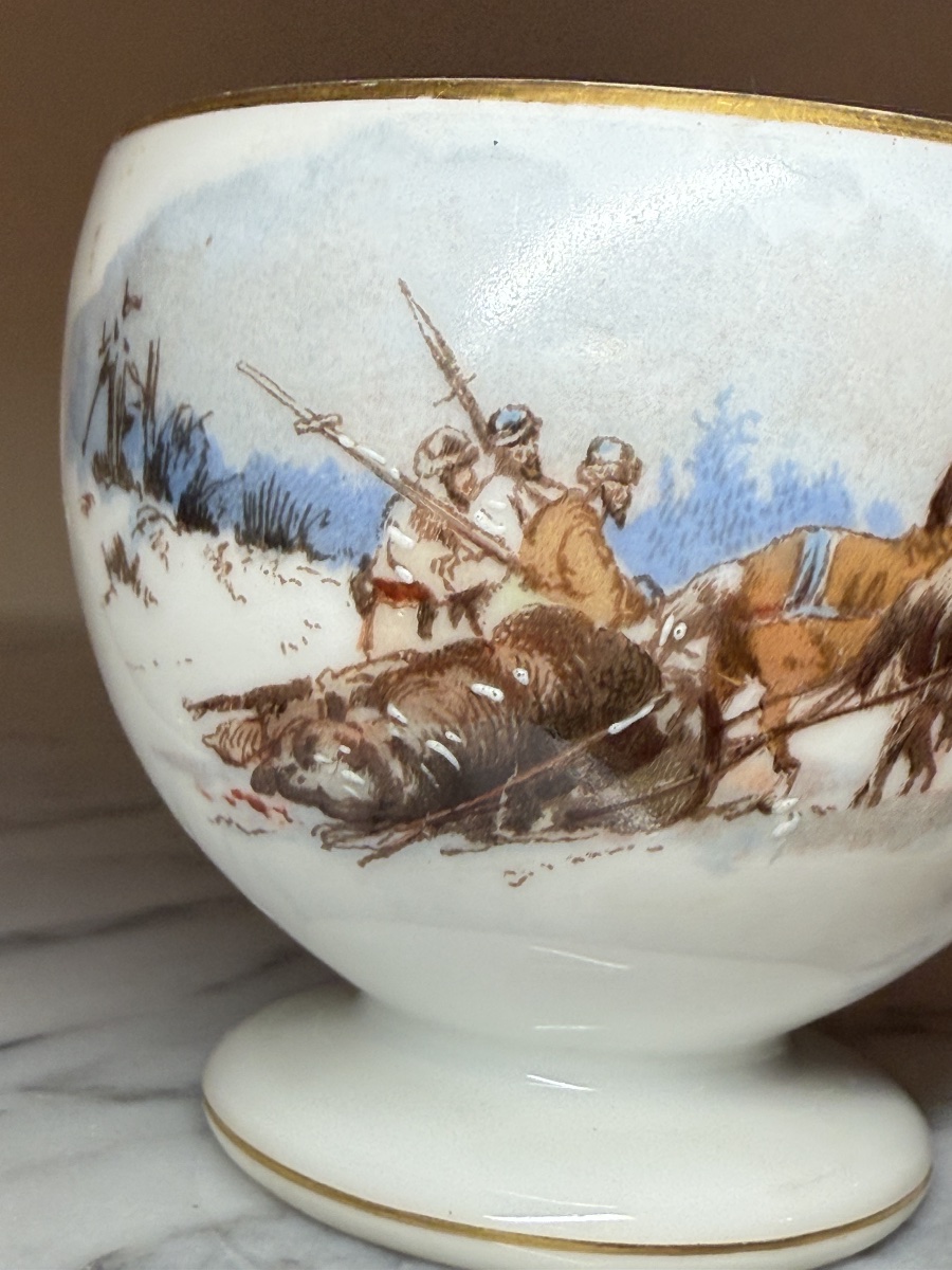 Porcelain Cup From The Kornilov Brothers Porcelain Factory, Saint Petersburg, Imperial Era-photo-5