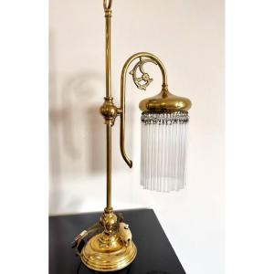 Lampe de bureau , d'atelier ou d'ambiance en laiton