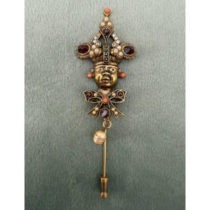 Blackamoor Brooch Or Pin