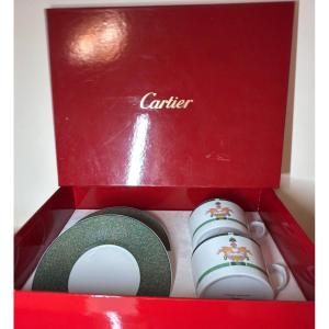 Cartier La Maison Vénitienne Limoges 2 tasses avec coffret