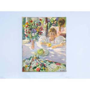 Vladimir Filatov, huile sur toile, 1974