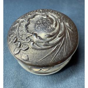 Small Box, Candy Dish, Pillbox, Silver Ointment Box, Minerva Hallmark.