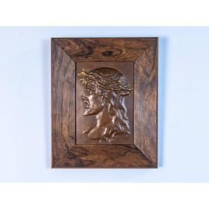 Bronze Bas-relief Of Jesus Christ