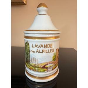 Hand-painted Porcelain Medicine Jar.