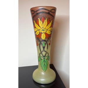 Vase Designed By François-théodore Legras, Spring Model. Circa 1900.