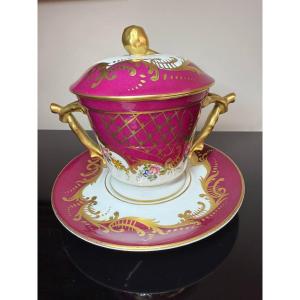Bonbonnière, Bowl Or Large Candle Cup In Limoges Porcelain