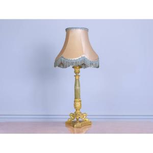 Vintage Restored Bronze Tripod Lamp Base