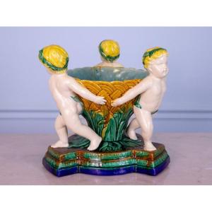 Centerpiece, Planter, Minton Majolica Bowl
