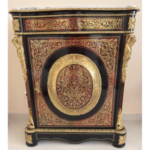 Meuble d'appui dans le style de la marqueterie Boulle