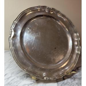 Solid Silver Platter By Tane Orfebres – 583g – Cygne Hallmark