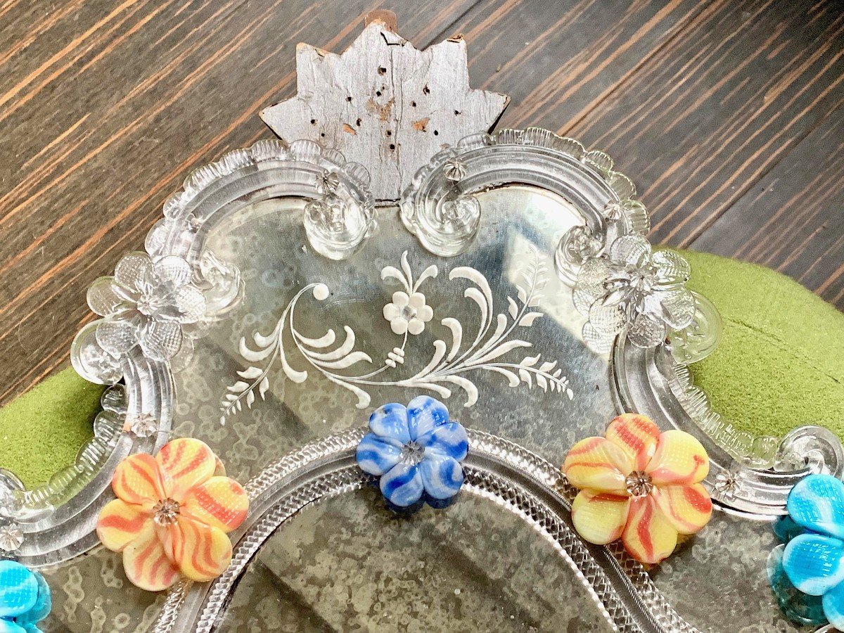 Venetian Murano Glass Mirror-photo-2