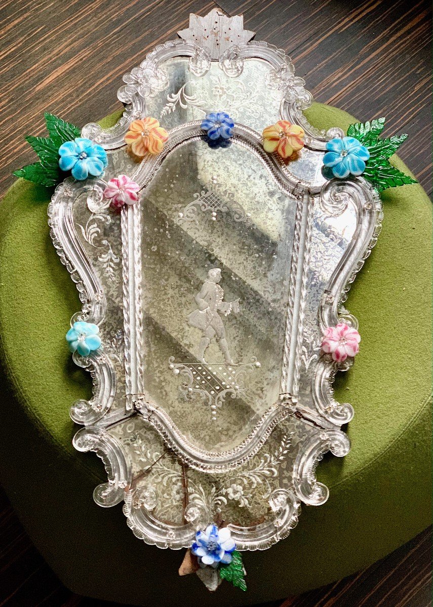 Venetian Murano Glass Mirror