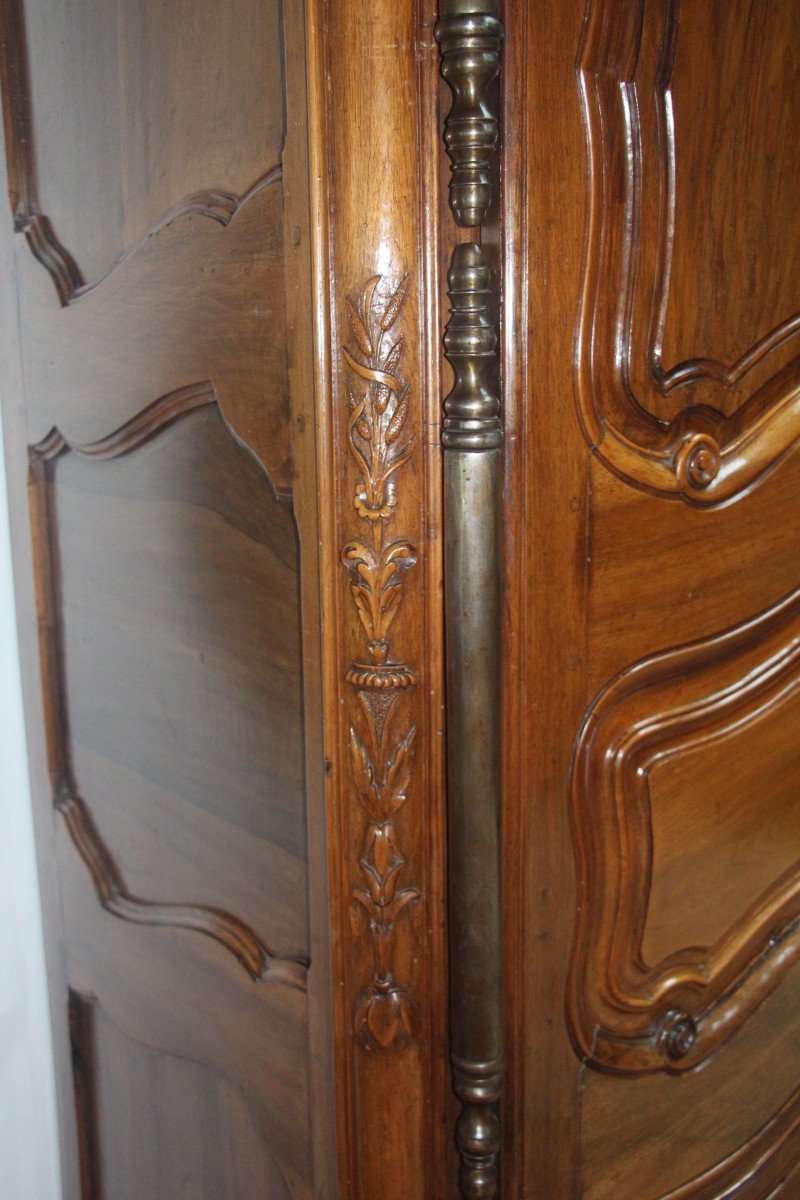 Armoire de mariage d'époque Louis XV, Provence XVIIIe siècle.-photo-6