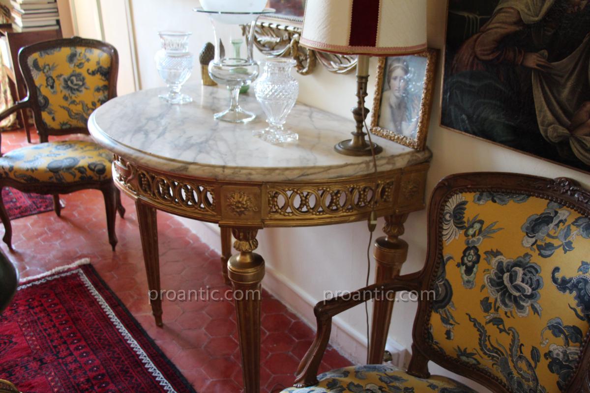 Consoles Wood Gilded, XVIII Century-photo-5