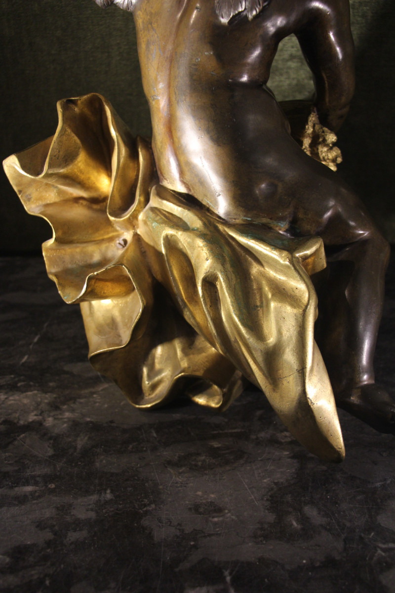 Bronze, Allegory Of Summer, Piece Of Furniture, Louis XV Period, Circa 1750, 18th Century.-photo-3